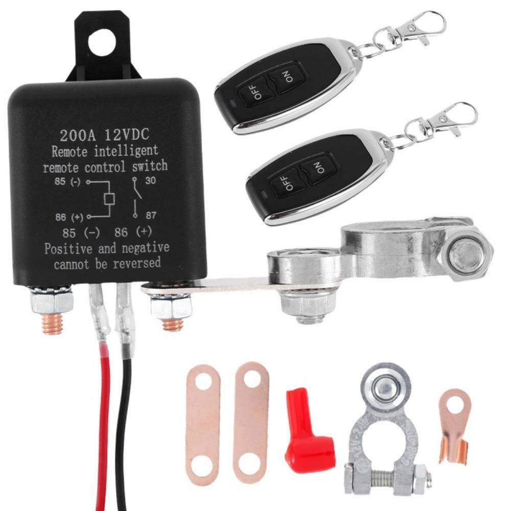 12V 200A Battery Relay Switch Dual Remote Battery Shut Off Switch Boat/Yacht