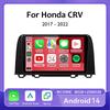 Android 14 Car Radio For Honda CRV 2017 2018 2019 2020 2021 2022 Multimedia Video Player Navigation GPS Carplay QLED Stereo WIFI