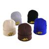 Hot Sale Children's Autumn and Winter Knitted Hat Boys Embroidery Excavator Warm Wool Hat Simple Windproof Hat