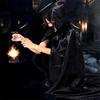 Mopping Halloween Cloak Solid Color Costume Cosplay Cape Reusable Witch's Cloak  Kid