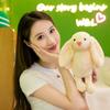 Christian Easter Rabbit Plush Doll Soft Fluffy Easter Bonnie Rabbit Doll PP Cotton Comfortable Animals Stuffed Toy