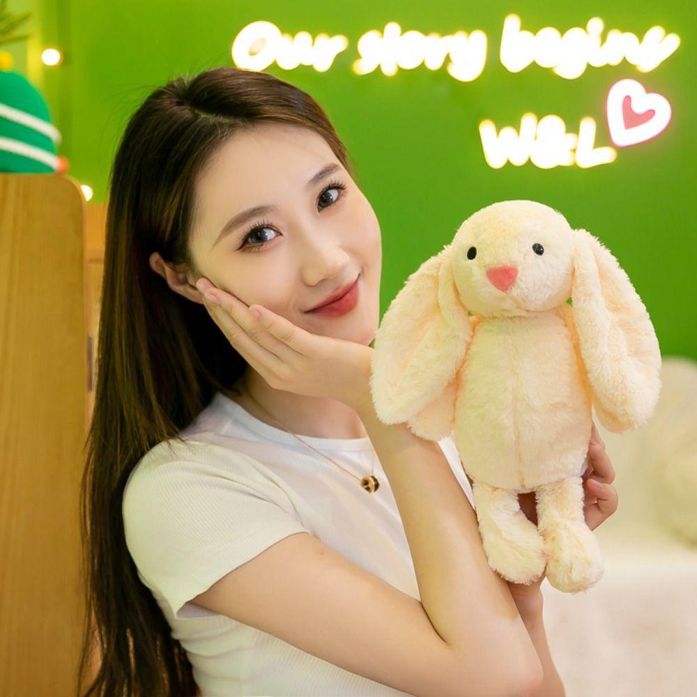 Christian Easter Rabbit Plush Doll Soft Fluffy Easter Bonnie Rabbit Doll PP Cotton Comfortable Animals Stuffed Toy