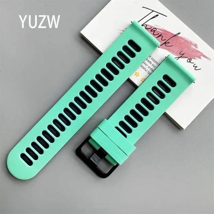 Ремешок для часов 20 мм для Garmin Vivoactive 5 3/Venu 2 Plus/SQ/Vivomove Trend/Forerunner 245 645, музыкальный спортивный силиконовый умный браслет