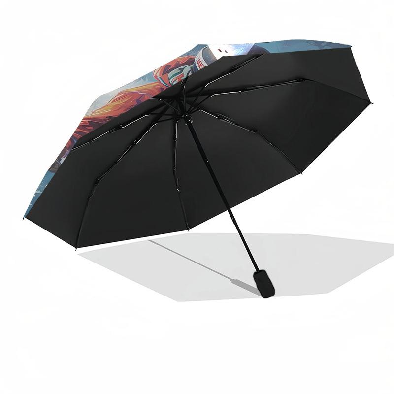 1pc Snowboarding in Action Umbrella with Plastic Handle,Suitable for All Seasons UmbrellaPT539