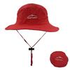 2020 Hot Selling Polyester Embroidered Bucket Hat Foldable Zipper Pocket Hat Sun UV Beach Cap Quick Dry Portable Hat for Adult