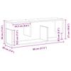 Wall Cabinet 80x20x30 cm Black Engineered Wood