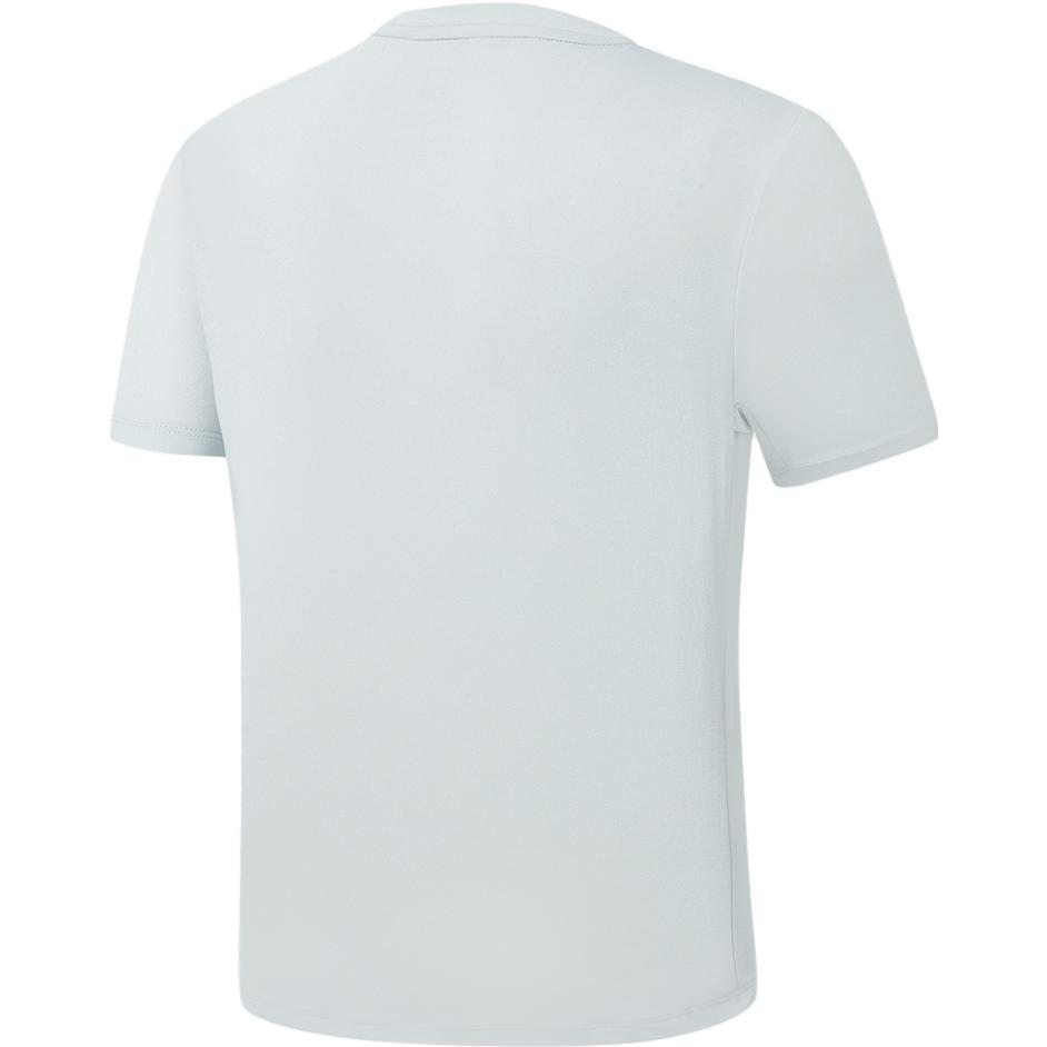 Fila Логотип Ледяной шелк Дышащий Фитнес Бег Повседневный Мода Вязаная Футболка с круглым вырезом и коротким рукавом Мужские топы Серый A11M321109FGY