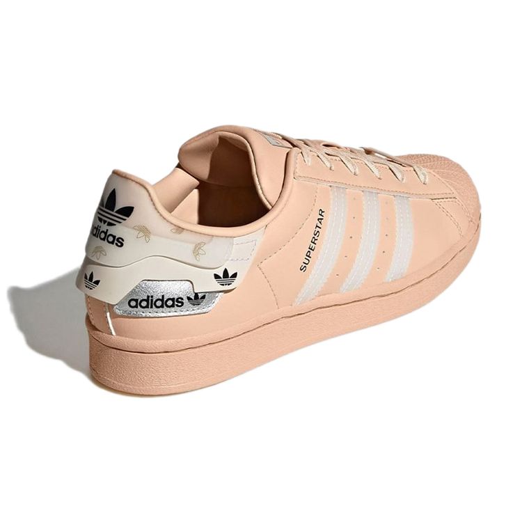 adidas Оригинальные кроссовки Superstar с низким верхом, унисекс, цвет лотосово-розовый, GX2973