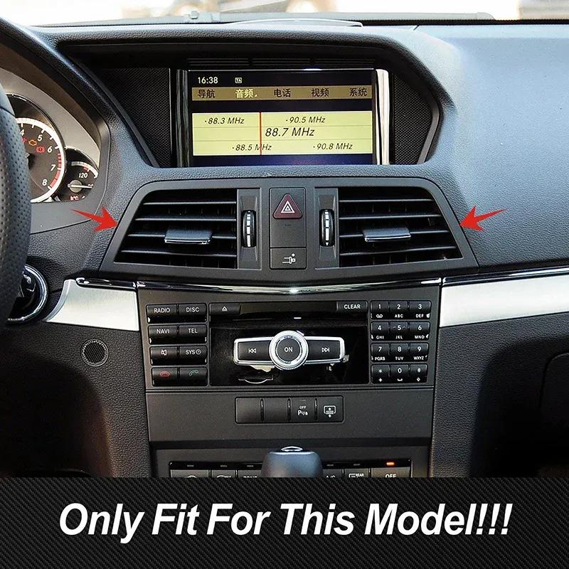 Автомобиль Для Mercedes Benz E-Class Coupe W207 C207 2009-2013 Рамка Декоративная Наклейка на Дефлектор Кондиционера Цвет Углеродного Волокна