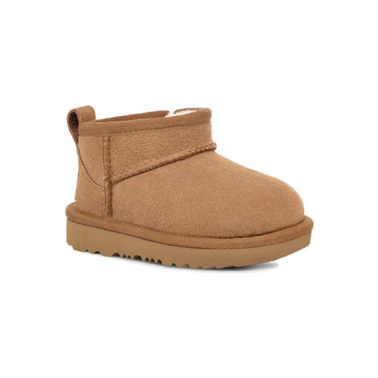 UGG Классические ультра мини-сапоги Каштановый (ребенок, начинающий ходить) Детские кроссовки 1130750T-CHE