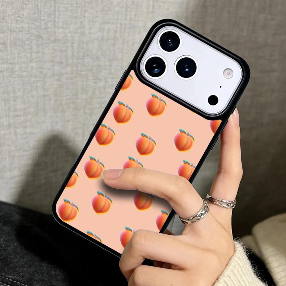 Чехол Case для iPhone 17 Air 16 Pro Max 15 Plus 11 13 Mini 14 12 Задняя крышка телефона Розовый Персик Эстетика