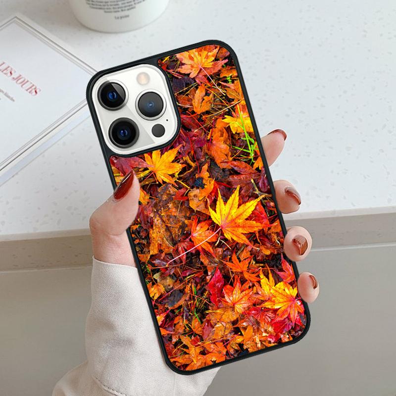 Осенние падающие листья Клен Чехол для телефона Для iPhone 17 Air 11 12 13 14 15 16 Pro Max Чехол Для iPhone 17 Air Max Plus
