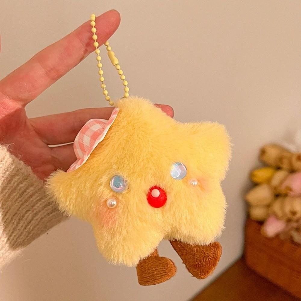 Good Luck Small Moon Pendant Cartoon Star Moon Keychain Bag Hanging Charms Bag Key Decorations
