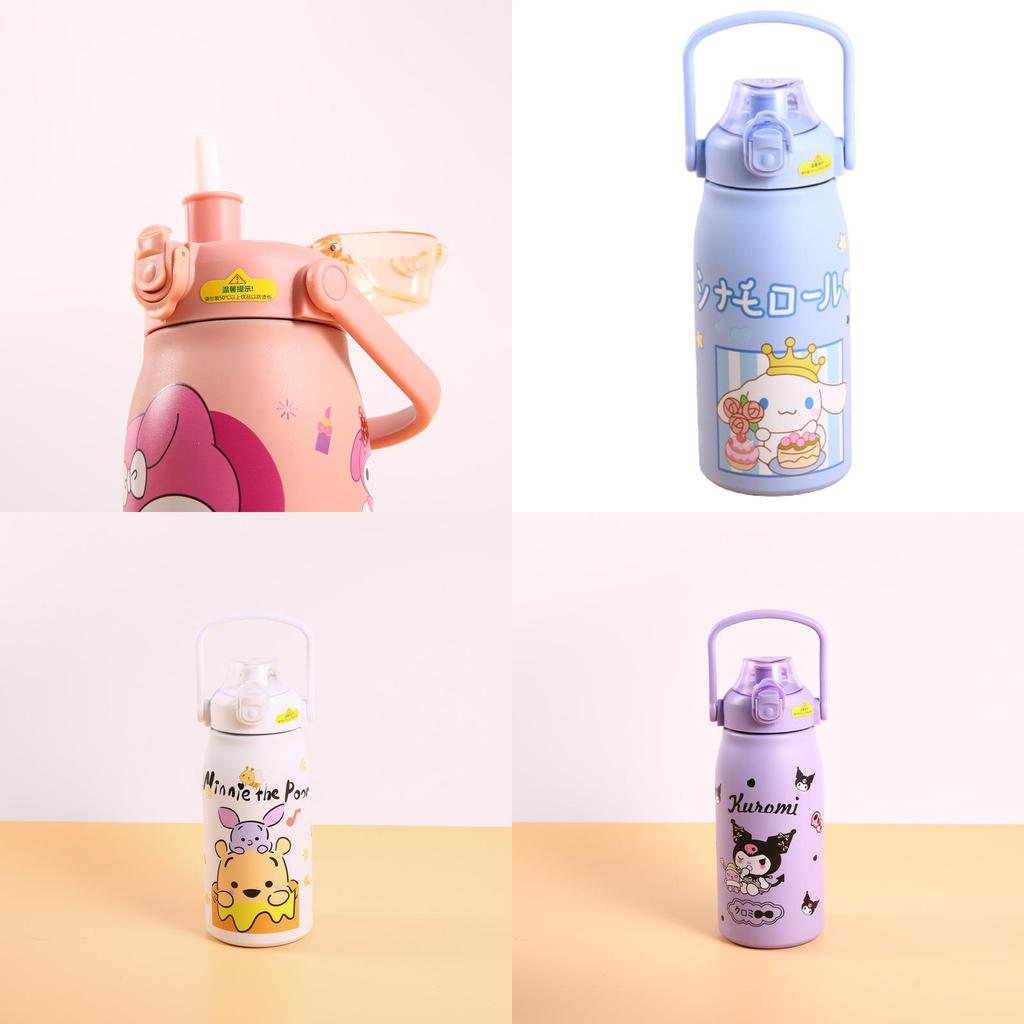 Cartoon Sanrio Insulated Thermos With Large Capacity Purple Cool Rice Color No)
