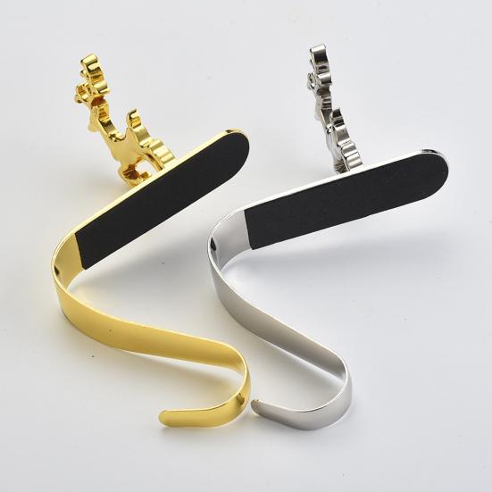 Рождественский крючок для чулка Нескользящий металлический держатель для чулка Олень Снежинка Снеговик Дерево Каминный крючок для подвешивания рождественских украшений Венков Украшение для вечеринки