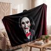 Warm Flannel BlanketSaw Billy the Puppet Soft Cozy Throw Blanket for Bedroom Couch
