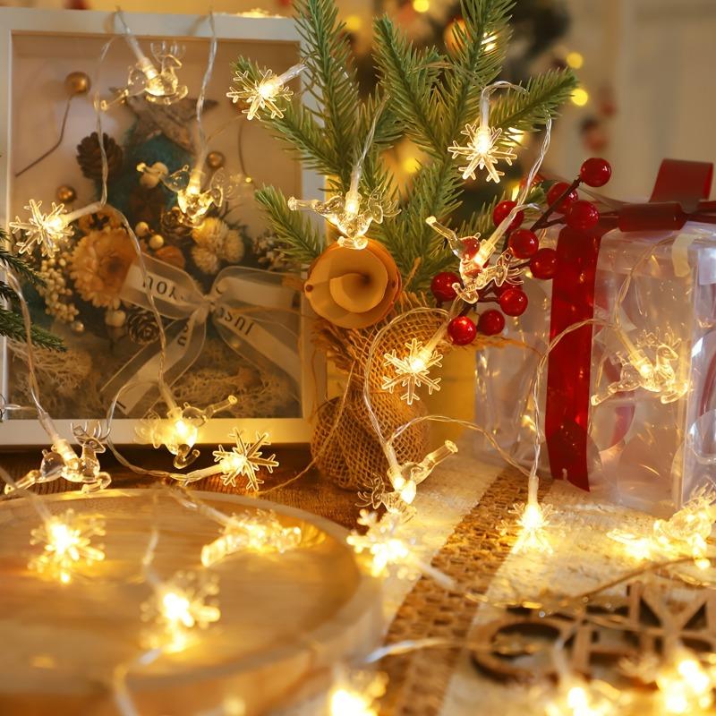 Christmas Tree Light String Deer Shaped Decorative Light Battery Powered,new Year Lamp,new Year Decoration,Indoor Holiday Decoration