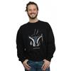 Star Wars Mens The Mandalorian Helmet Silhouette Sweatshirt