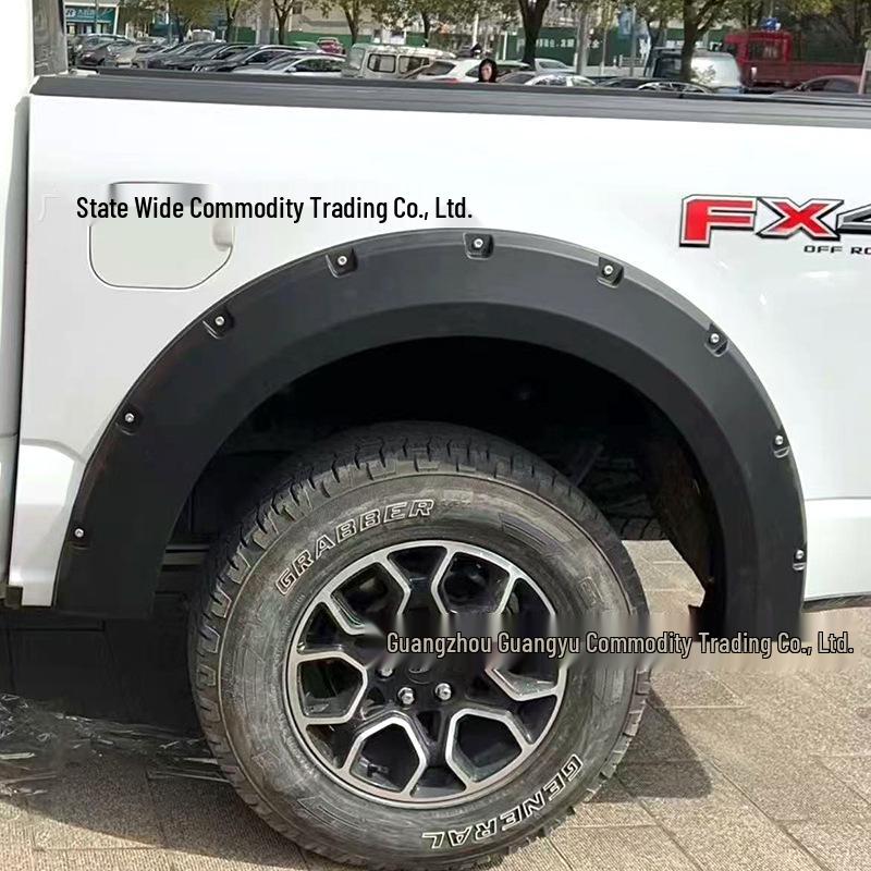 Совместимо с расширителями арок Ford F150 Wide Body 21-25 с заклепками и декоративными накладками