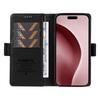 YIKATU YK-007 For iPhone 16 Pro Case Litchi Texture Leather Wallet Phone Cover Side Magnetic Clasp
