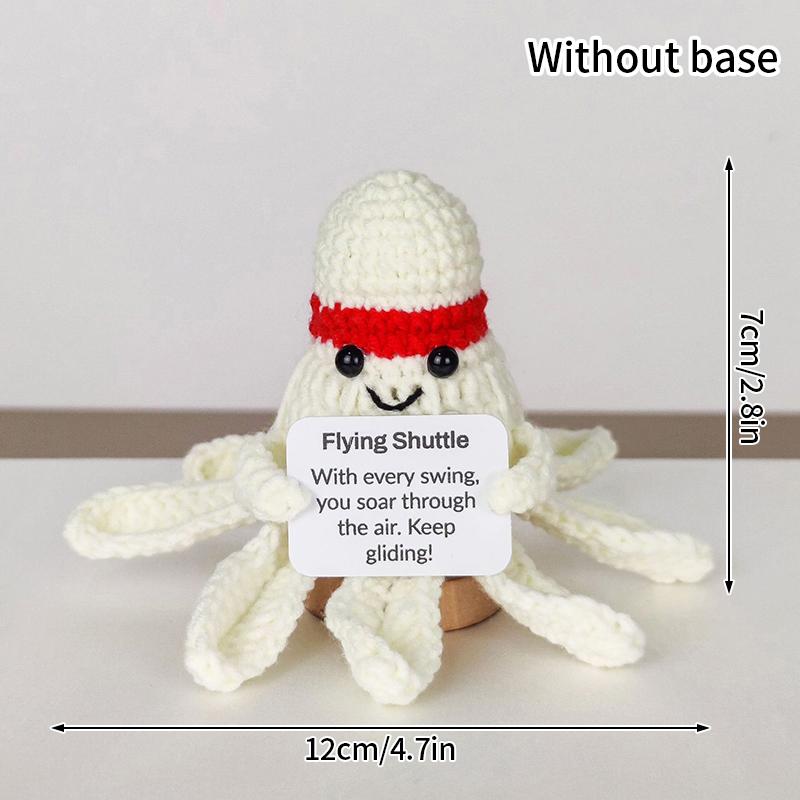 Crochet Ornament Finished Positive Crochet Animals Sloth Chicken Desk Accessories Home Office Decoration Home Decor