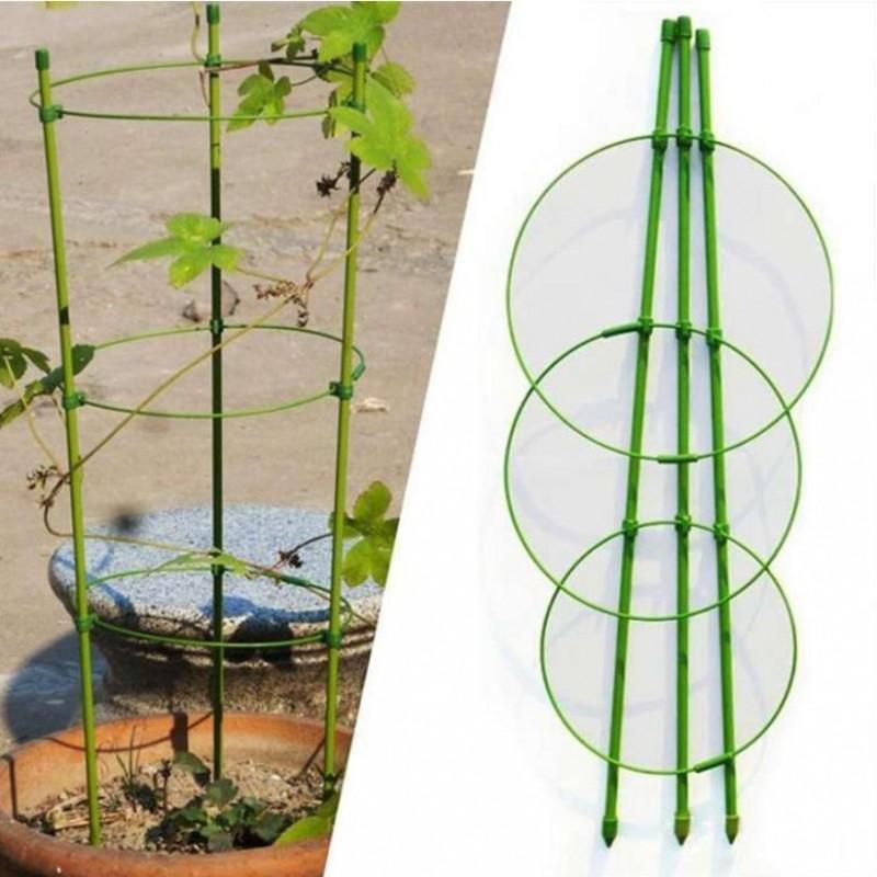 Metal Garden Ring Support for Plants, Flowers, Vegetables, 28x60cm