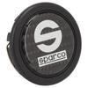 Car Steering Wheel Horn Button, 6 Hole Carbon Fiber External Horn Button Kit for Sparco Steering Wheel Car Modification Parts