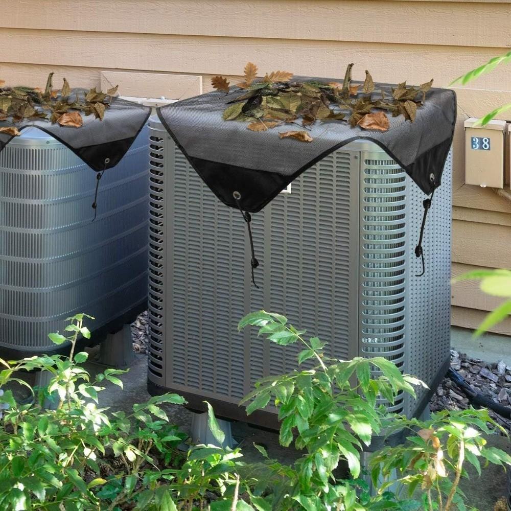 Secure Fit AC Cover Breathable Air Conditioner Protector Professional Outdoor AC Cover Outdoor Use