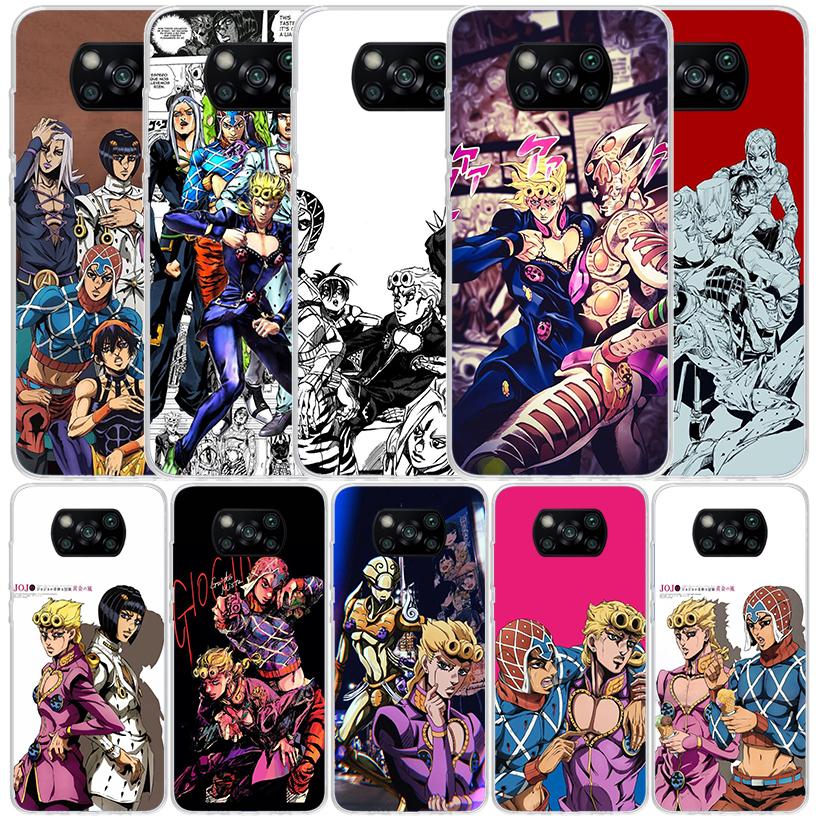 Чехол для телефона JoJo's Bizarre Adventure Golden Wind Для Xiaomi Poco F7 Ultra X5 X6 X7 Pro M7 Redmi 15C 15 13C 13 12C 12 10C 10 10A 9 9