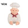 Kitchen Sink Tool Hanger Cartoon Chef Wall Hook, Resin Adhesive Toothbrush Holder, Small Multi Functional Toiletries Holder Items Decorative Organizer