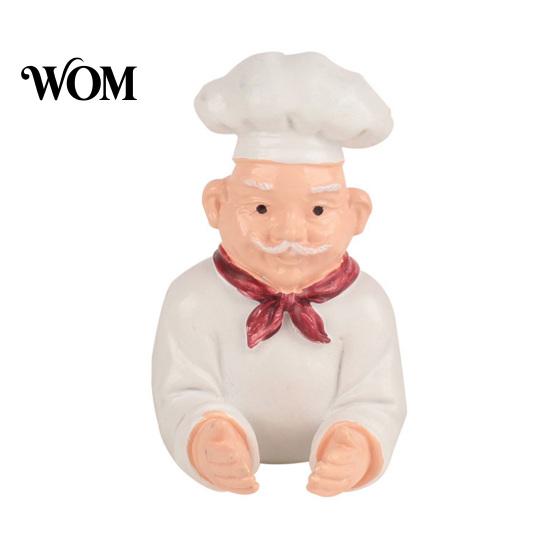 Kitchen Sink Tool Hanger Cartoon Chef Wall Hook, Resin Adhesive Toothbrush Holder, Small Multi Functional Toiletries Holder Items Decorative Organizer