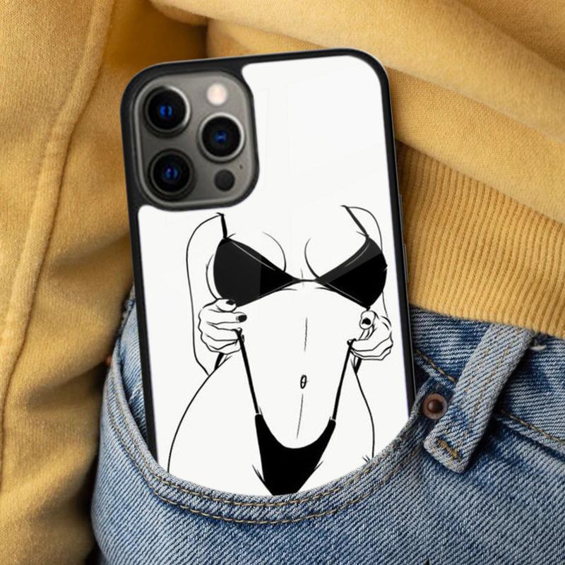Woman Body Line Art Soft Phone Case for iPhone 17 Air 16e Pro max 15 Pro 13 14 Plus 11 12 MagSafe Magnetic Coque