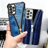 Retro Zipper Jeans Pattern Soft Phone Case For Samsung A17 A27 A07 A37 A57 A16 A56 A15 A55 A14 A54 A13 A53 A26 A36 A25 A35 A24 A