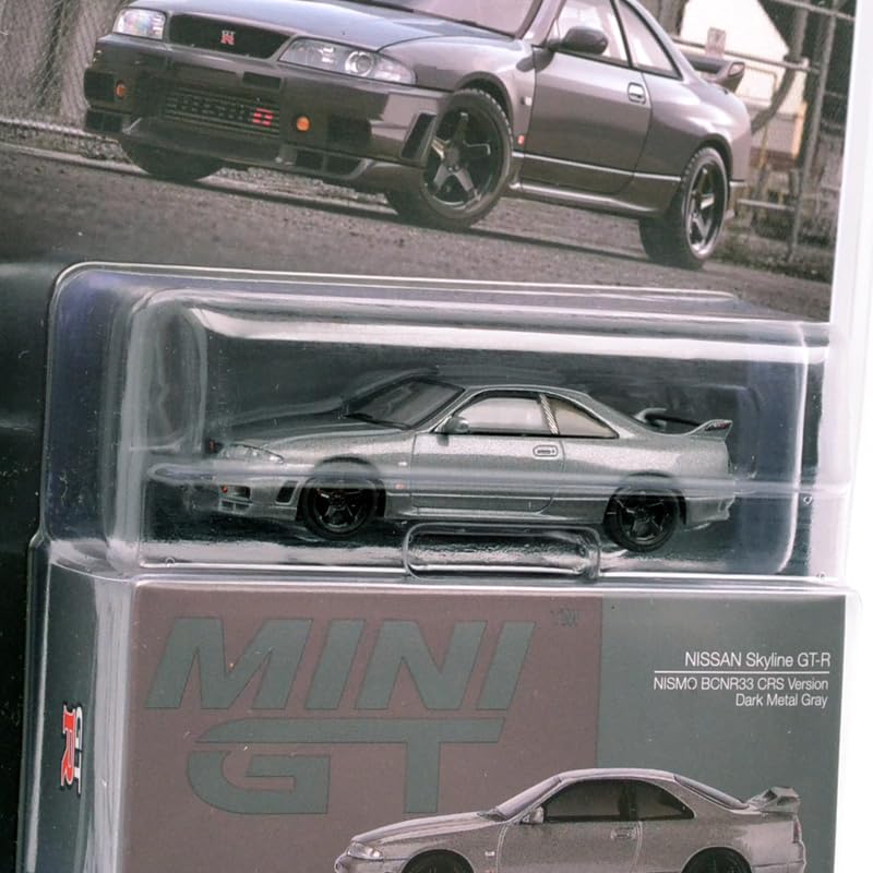 Масштаб MINI GT NISSAN SKYLINE ТЕМНО-МЕТАЛЛИЧЕСКИЙ СЕРЫЙ BCNR33 CRS Nissan Skyline Темно-металлический серый BCNR33 CRS 164 GT-R (NISMO ВЕРСИЯ) ГТ-Р (Версия NISMO)