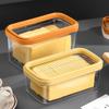 Anti-Scratch Butter Keeper Hand Press Cheese Storage Box Butter Slice Container Bread