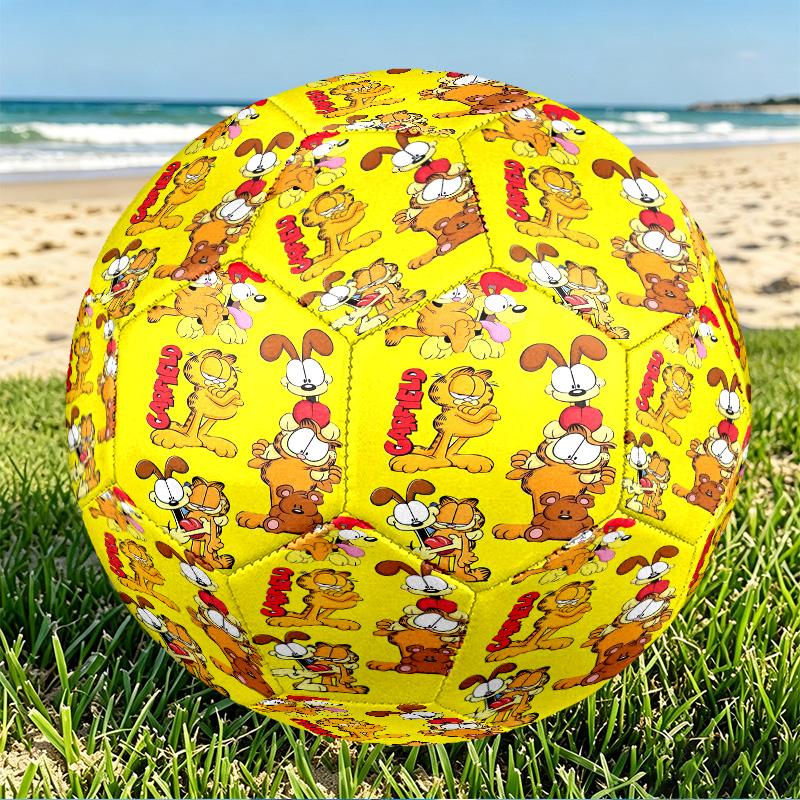 Garfield Print Size 5 Soccer Ball, PU Wear Resistant Football for Match Training and Daily Practice, Birthday Gift for Soccer Fans