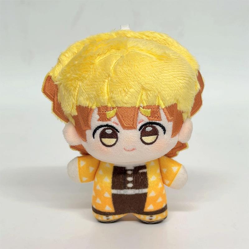 10cm Anime Demon Slayer Kimetsu No Yaiba Plush Kamado Tanjiro Agatsuma Zenitsu Hashibira Inosuke Tomioka Giyuu Pendant Doll Toys