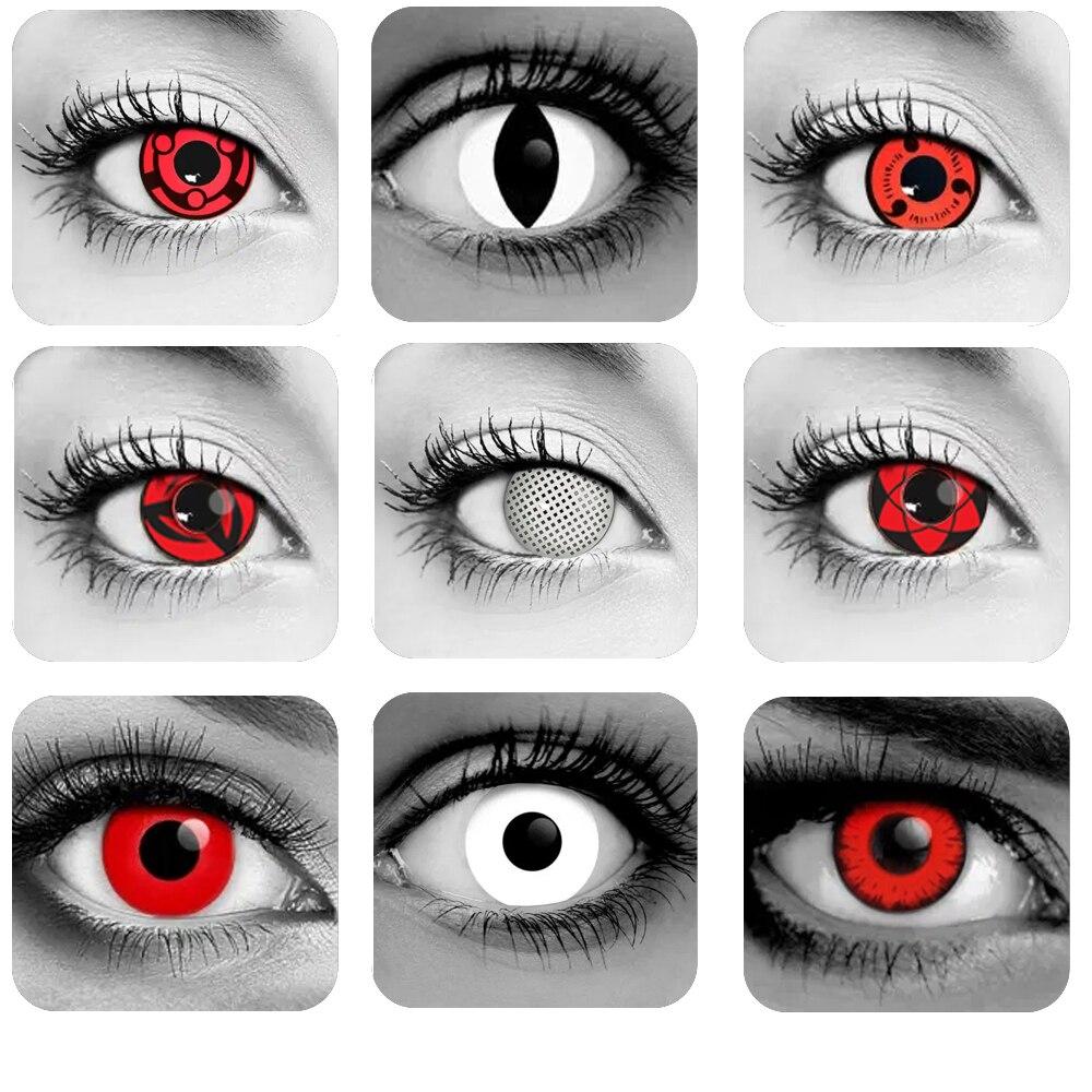 1 Pair Halloween Contact Lenses for Eyes Cosplay Lenses Anime Lenses Anime Accessories Yearly