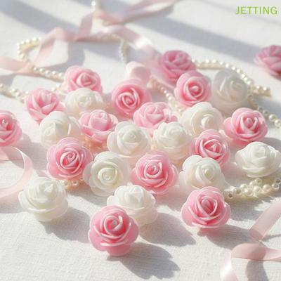 100 шт. 3,5 см Искусственные Цветы Пена ПЭ Головки Роз DIY Розы на День Святого Валентина Свадебная Коробка для Конфет Украшение