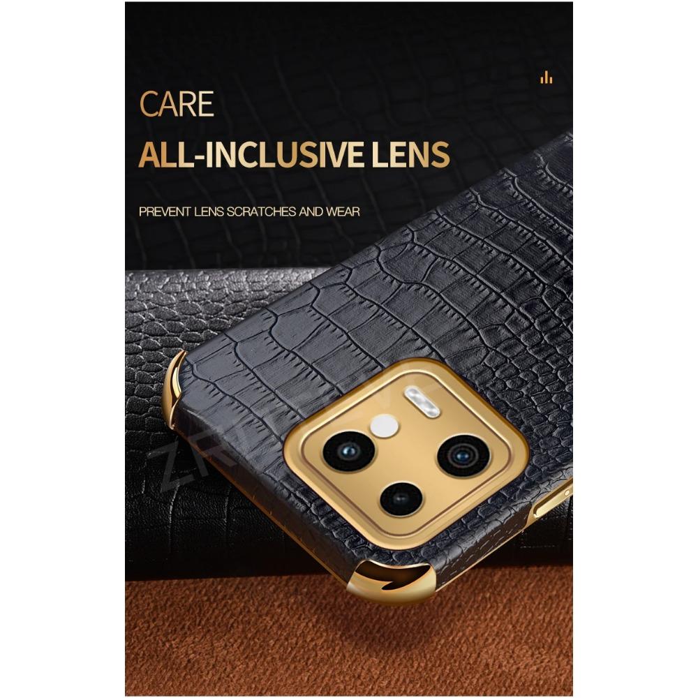 Роскошный чехол с покрытием из крокодиловой кожи для Xiaomi 13T Pro 13 Lite 12T 12 11T 11 Mi 10 10T защитный чехол кольцо магнитный держатель противоударный чехол-подставка