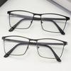 New Anti Blue Light Blocking Reading Glasses Men Metal Frame Business Computer Eyeglasses