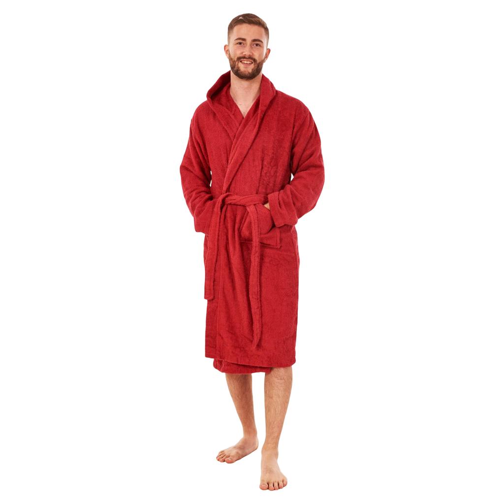 Keanu Mens Plain Cotton Dressing Gown