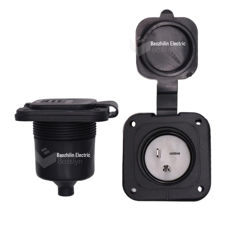 NEMA 5-15 American Standard Waterproof RV Extension Cord with Square Plug