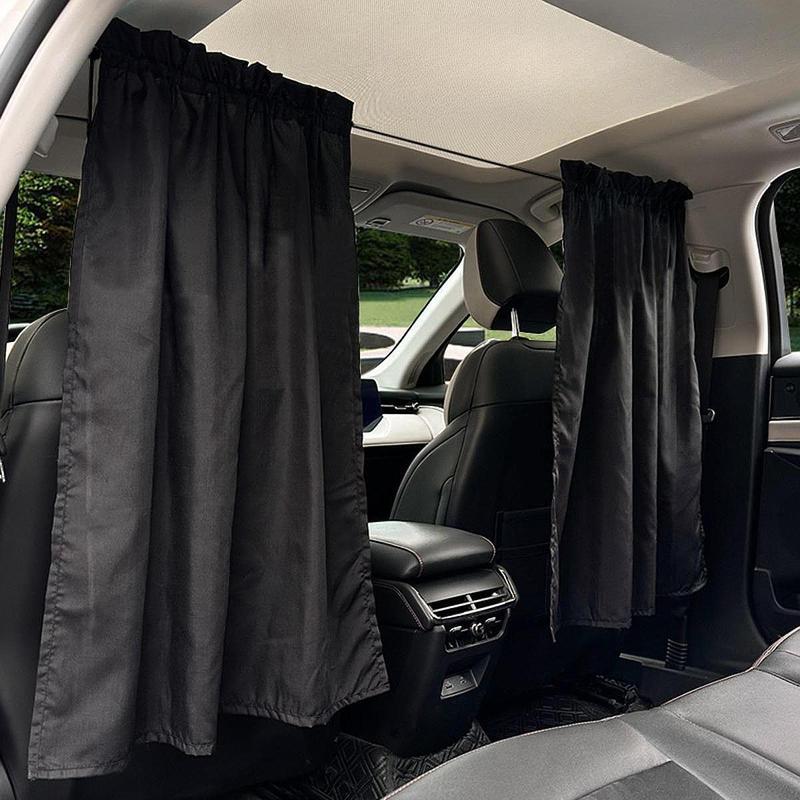 Car Privacy Curtain Retractable Privacy Divider Portable Sun Shade Vehicle