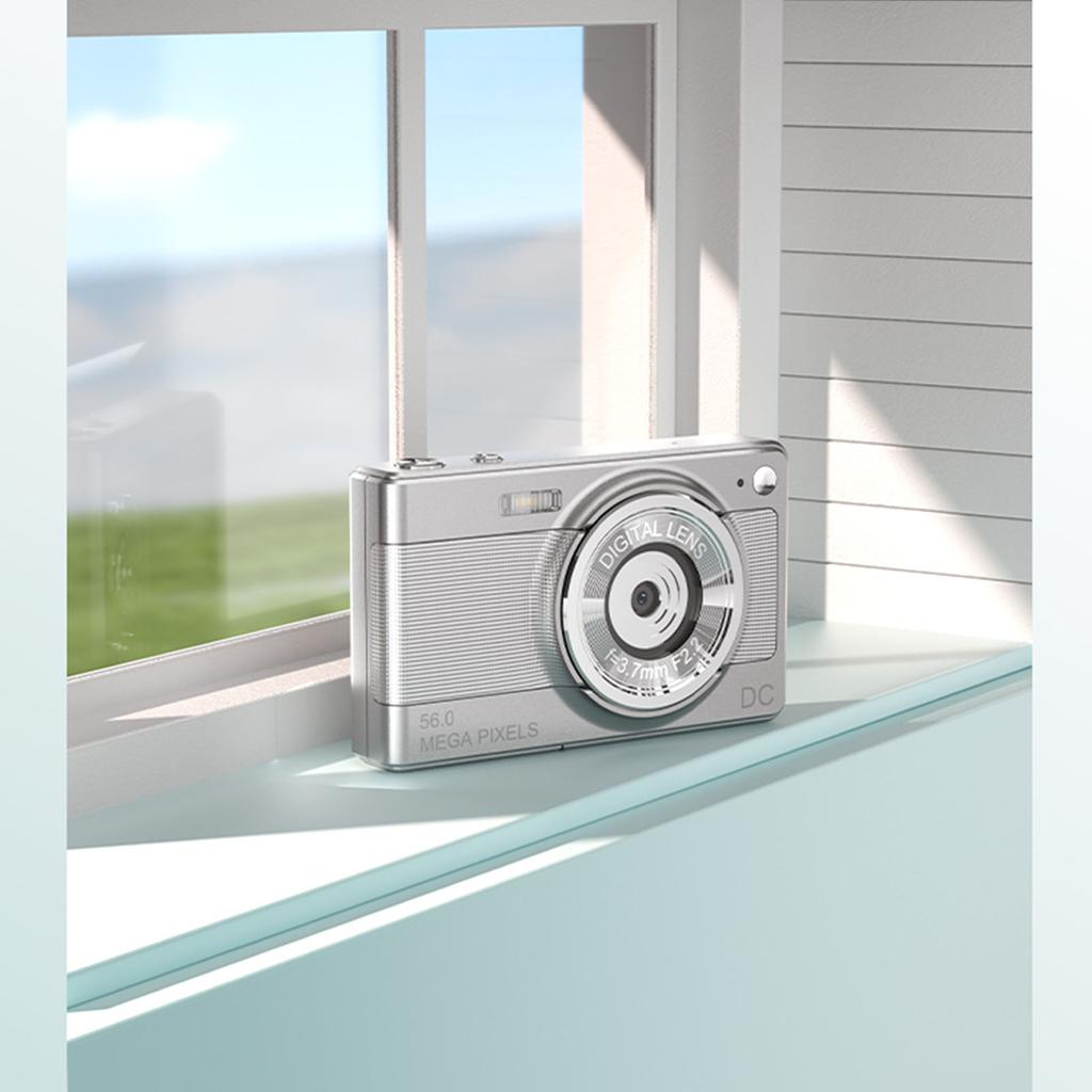 Цифровая камера 1080P Цифровая видеокамера Камкордер 56MP 2.88-дюймовый IPS экран 8X Цифровой зум AF