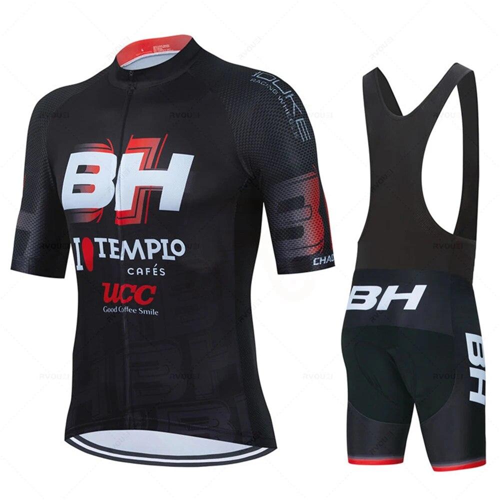 Новый комплект велосипедного трикотажа BH Team для мужчин, летняя горная форма с короткими рукавами, Ropa Ciclismo Maillot Hombre, костюм для велосипедной одежды