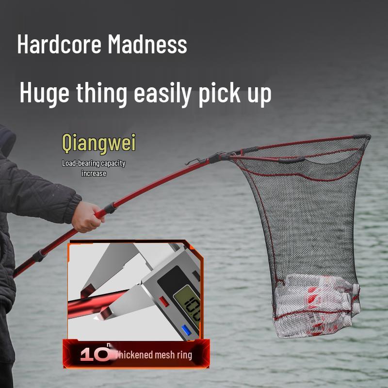 Camper Portable Telescopic Folding Landing Net with Bag for Big Fish