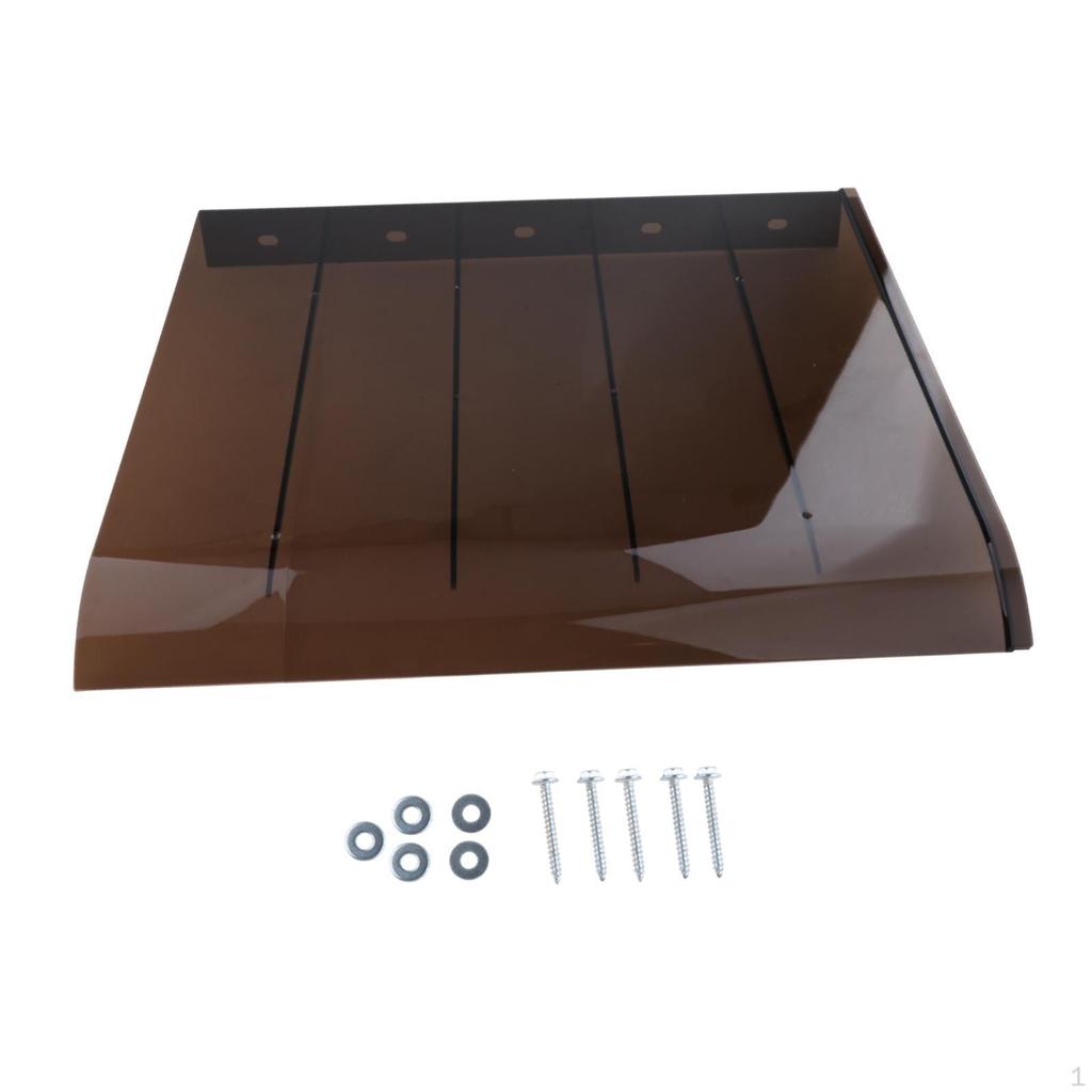 Навес для окон с винтами, защита от дождя для автофургона и гаража