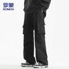 Мужские осенне-зимние повседневные брюки-карго прямого кроя