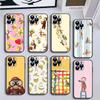 Чехол для телефона с рисунком 'Любопытный Джордж' для iPhone17,16,15,14,13,12,11 Plus,Pro Max, Мягкий черный чехол